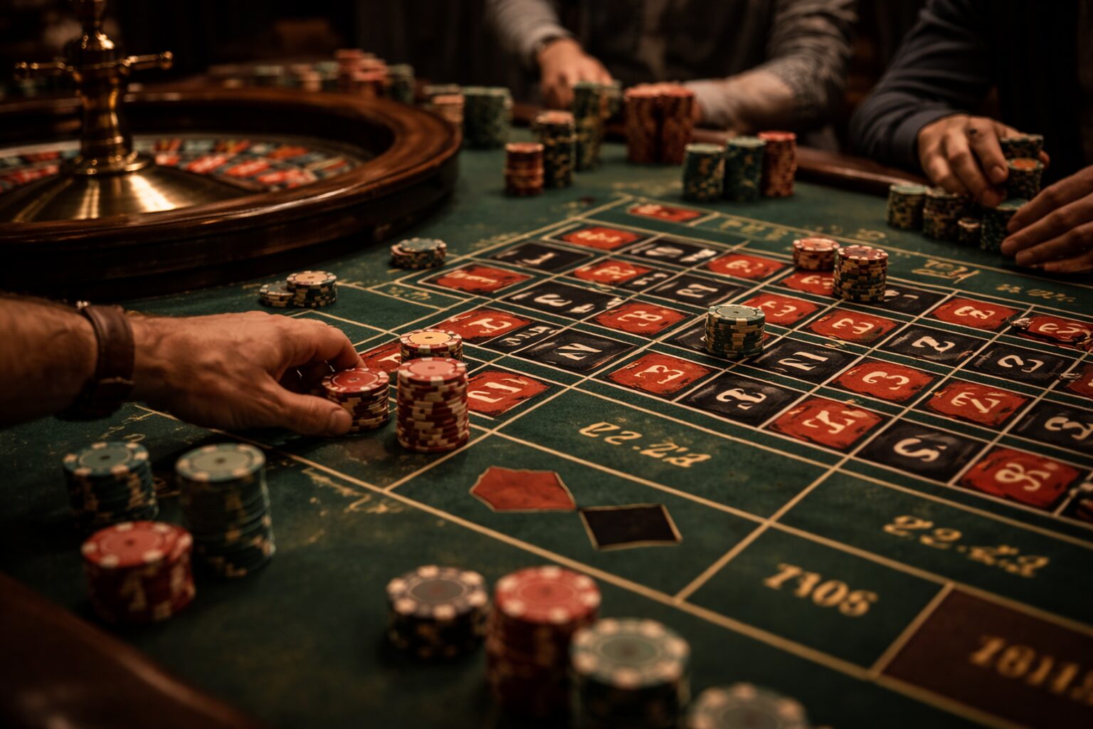 Cómo se distribuyen los resultados en apuestas internas en ruleta